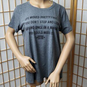 Ferris Bueller's Day Off grey short-sleeve t-shirt in Torrid sizing 1 or 1X EUC
